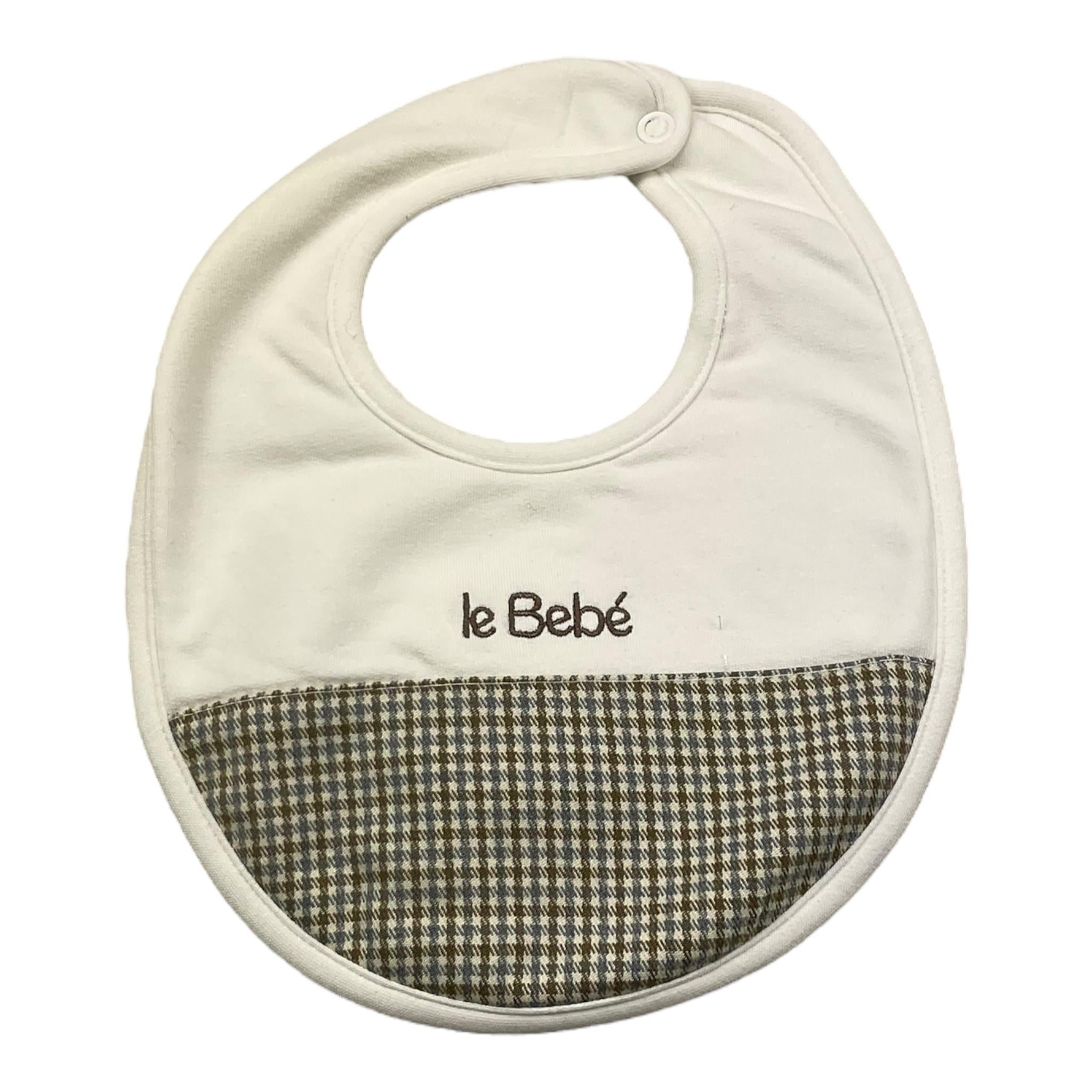 LE BEBE' bavetta tinta unita stampa fantasia Panna per Neonato LBB4675 PANNA LE BEBE'