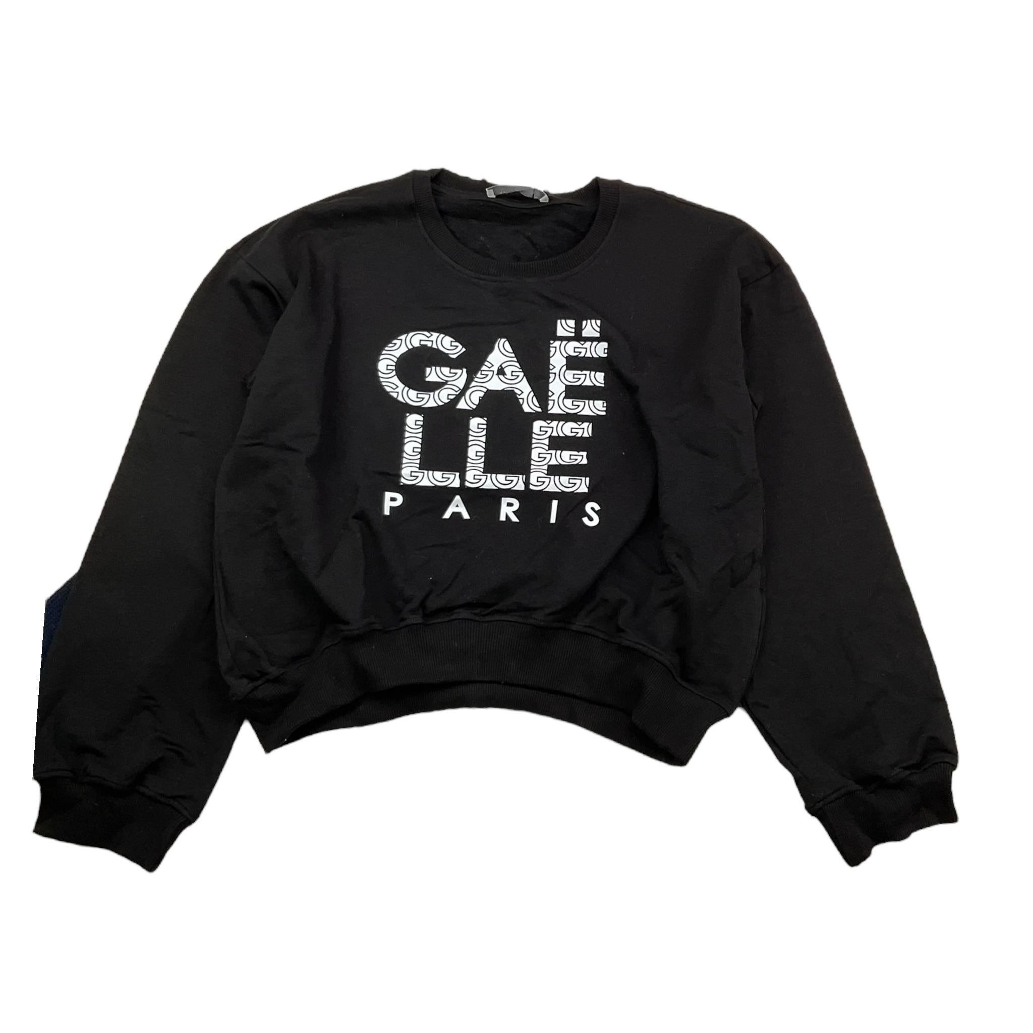 GAELLE felpa chiusa girocollo tinta unita cn stampa logo Nero per Bambina 2741F00318XXX NERO GAELLE