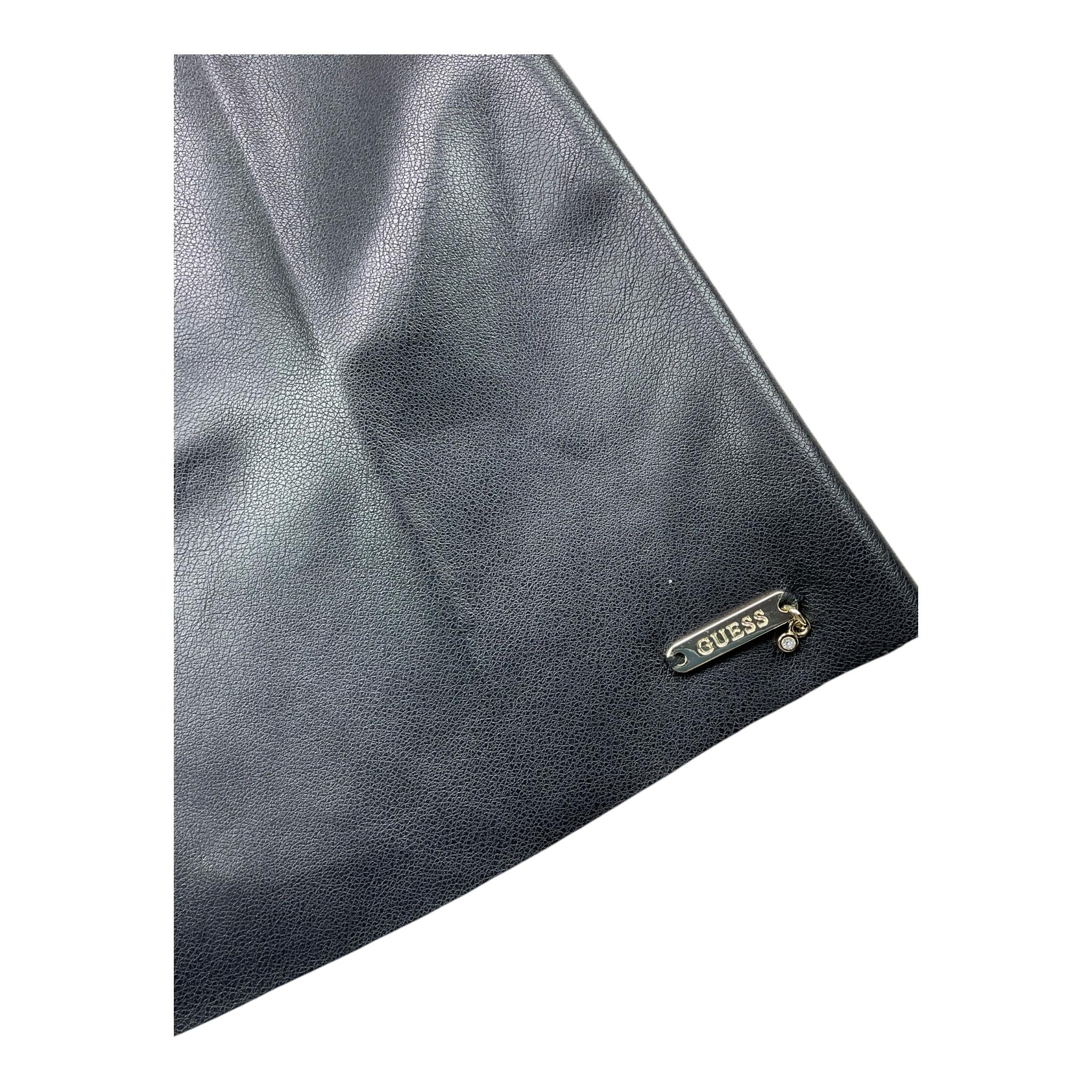 GUESS abito mezza manica tinta unita in ecopelle Nero per Bambina J3YK09WE8D0 NERO GUESS