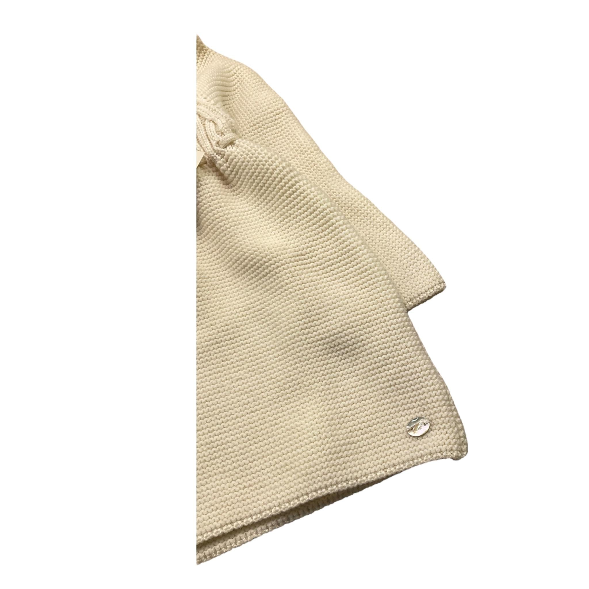 MARTIN ARANDA cappotto in maglia tinta unita con cappuccio Panna per Neonata L03010203 PANNA MARTIN ARANDA