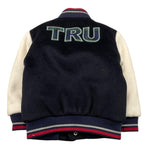 TRUSSARDI giubbino tinta unita modello college con maniche in contrasto Blu per Neonato TIA25029GB BLU TRUSSARDI