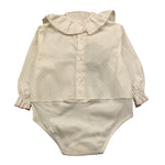 LA STUPENDERIA camicia modello body tinta unita con fantasia stelle Bianco per Neonata TBBD52X BIANCO LA STUPENDERIA