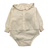 LA STUPENDERIA camicia modello body tinta unita con fantasia stelle Bianco per Neonata TBBD52X BIANCO LA STUPENDERIA