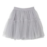 MONNALISA gonna tinta unita con tulle Grigio per Bambina 17DGON GRIGIO MONNALISA