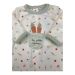 YATSI BABY tutina tinta unita con stampa Bianco per Neonato 24200309 BIANCO YATSI BABY