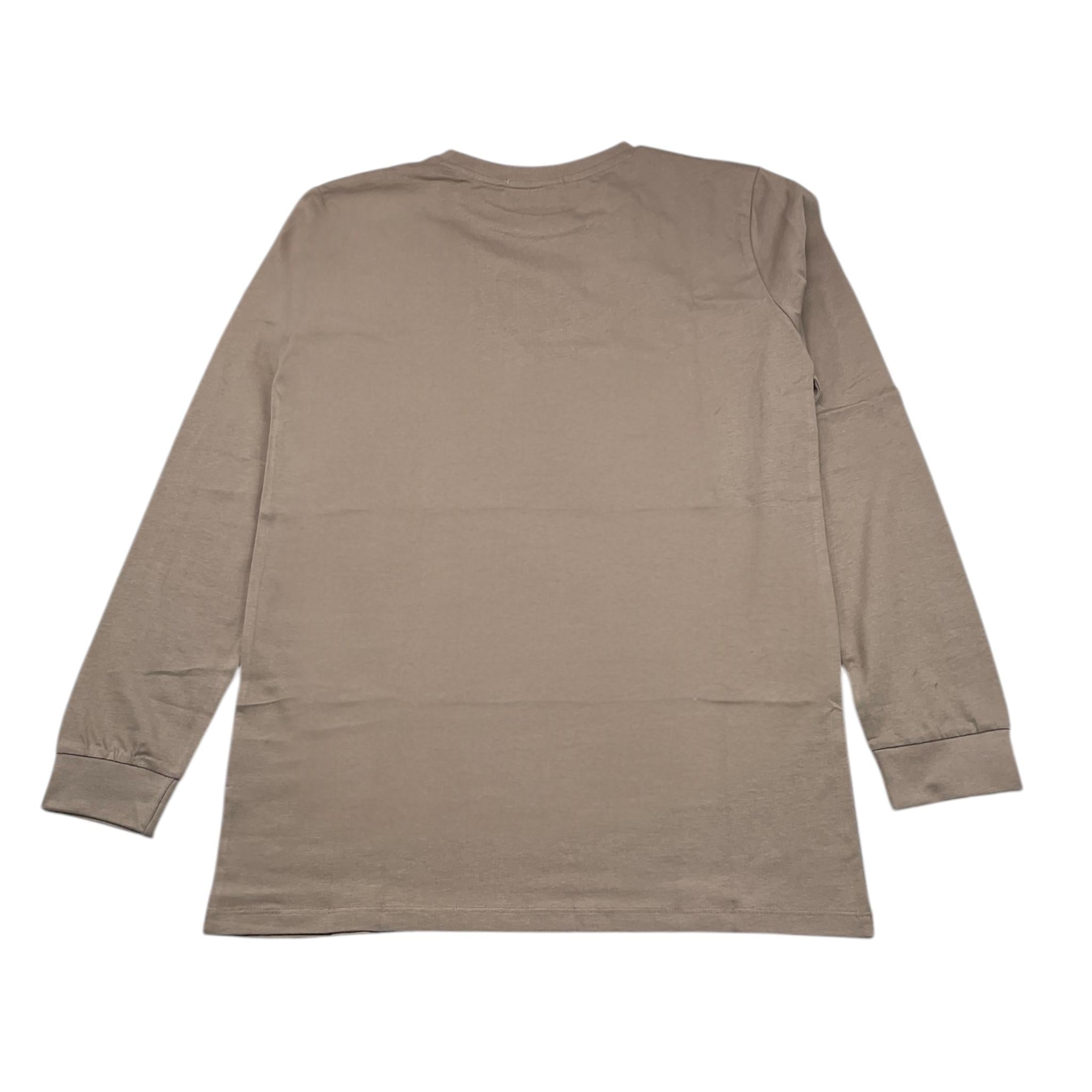 CESARE PACIOTTI shirt girocollo tinta unita con stampa Fango per Bambino TSP5311J FANGO CESARE PACIOTTI