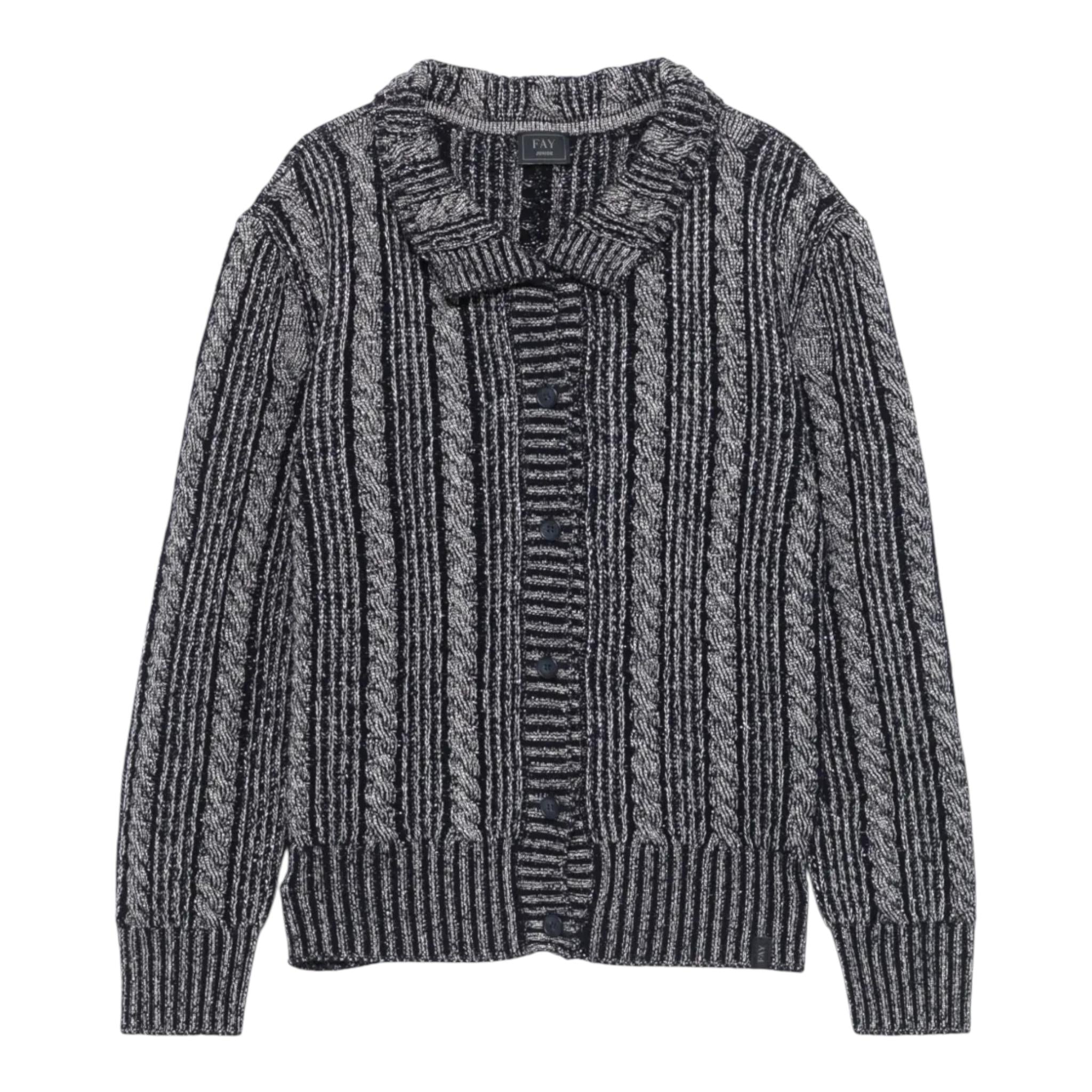 FAY cardigan tinta unita cn bottoni Blu per Bambino FV9A20 BLU FAY