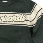 TRUSSARDI maglia tinta unita girocollo con stampa Verde per Neonato TIA24112MA VERDE TRUSSARDI