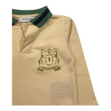 TRUSSARDI polo manica lunga tinta unita con colletto in contrasto Panna per Neonato TIA25130PO PANNA TRUSSARDI