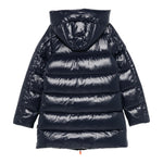 SAVE THE DUCK giubbino tinta unita con cappuccio Blu per Bambino J41883B BLU SAVE THE DUCK