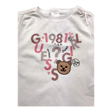 GUESS shirt girocollo tinta unita ocn logo Bianco per Neonata K4YI27K6YW4 BIANCO GUESS