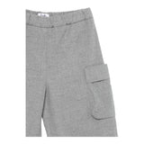 IL GUFO pantalone modello a palazzo tinta unita con tasconi Grigio per Bambina A24PL432W0003 GRIGIO IL GUFO