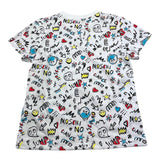 MOSCHINO t-shirt tinta unita girocollo con stampa Bianco per Bambino HQM058 BIANCO MOSCHINO