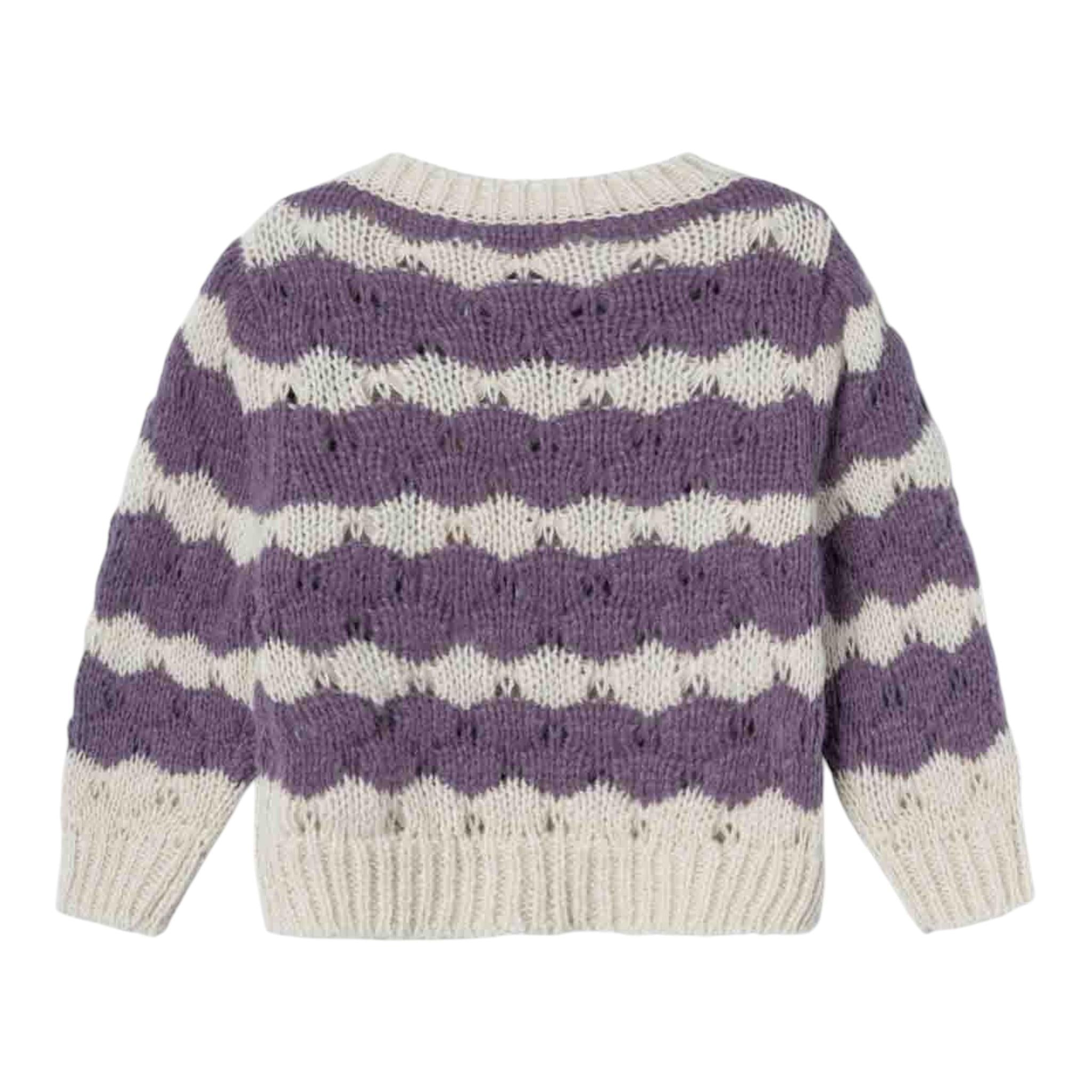 NAME IT maglia bicolore con fantasia a righe Panna/viola per Neonata 13233150N PANNA/VIOLA NAME IT