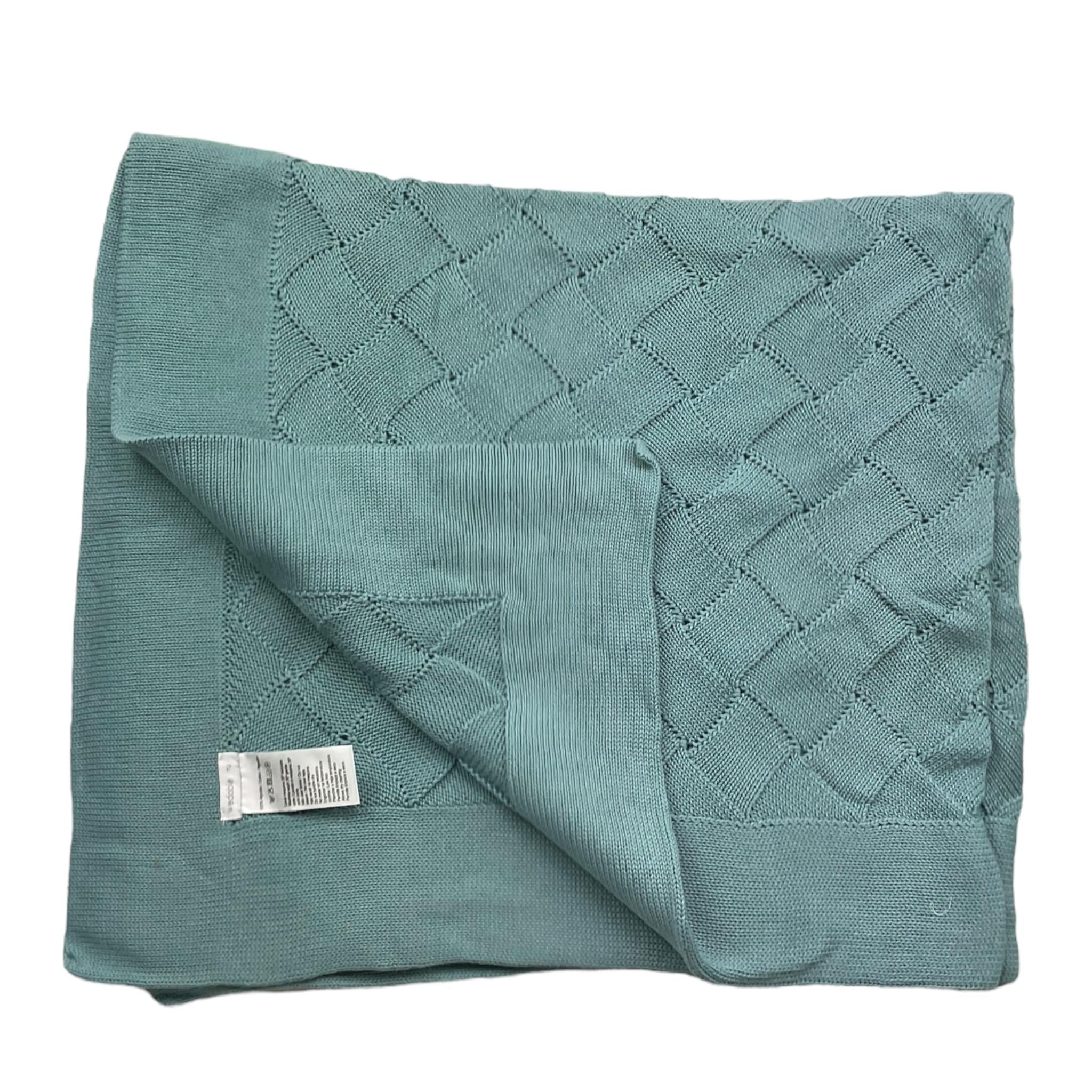 WEDOBLE coperta tinta unita con ricami Verde per Neonato COPVERD VERDE WEDOBLE