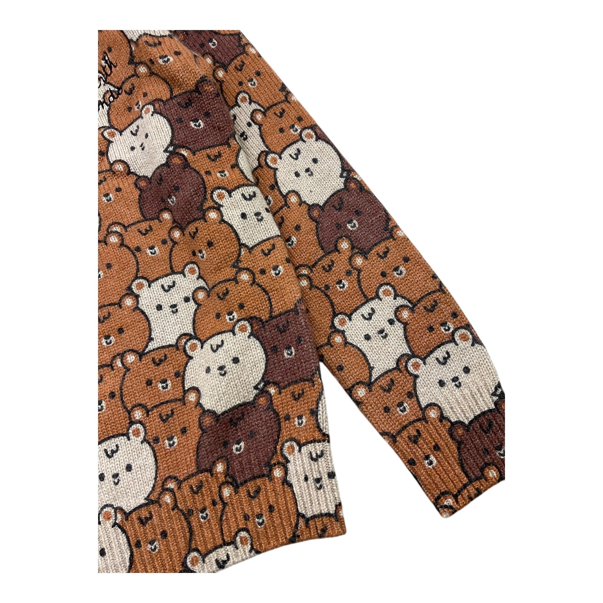 SAINT BARTH maglia tinta unita girocollo con stampa Beige per Bambino BABYBEARS BEIGE SAINT BARTH