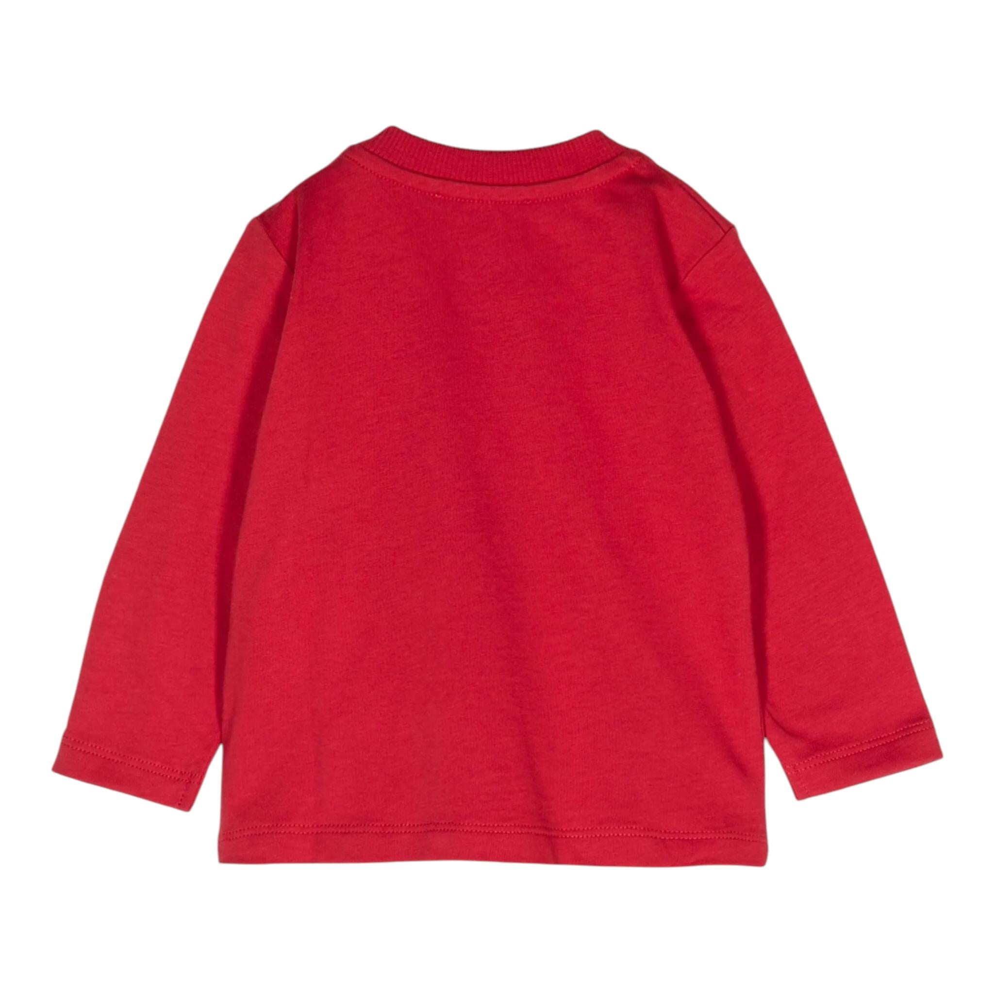 MOSCHINO shirt girocollo tinta unita cn stampa logo Rosso per Neonato MNO00RN ROSSO MOSCHINO