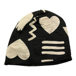 SHOE cappello tinta unita con stampe in contrasto Nero per Bambina CAPSH NERO SHOE