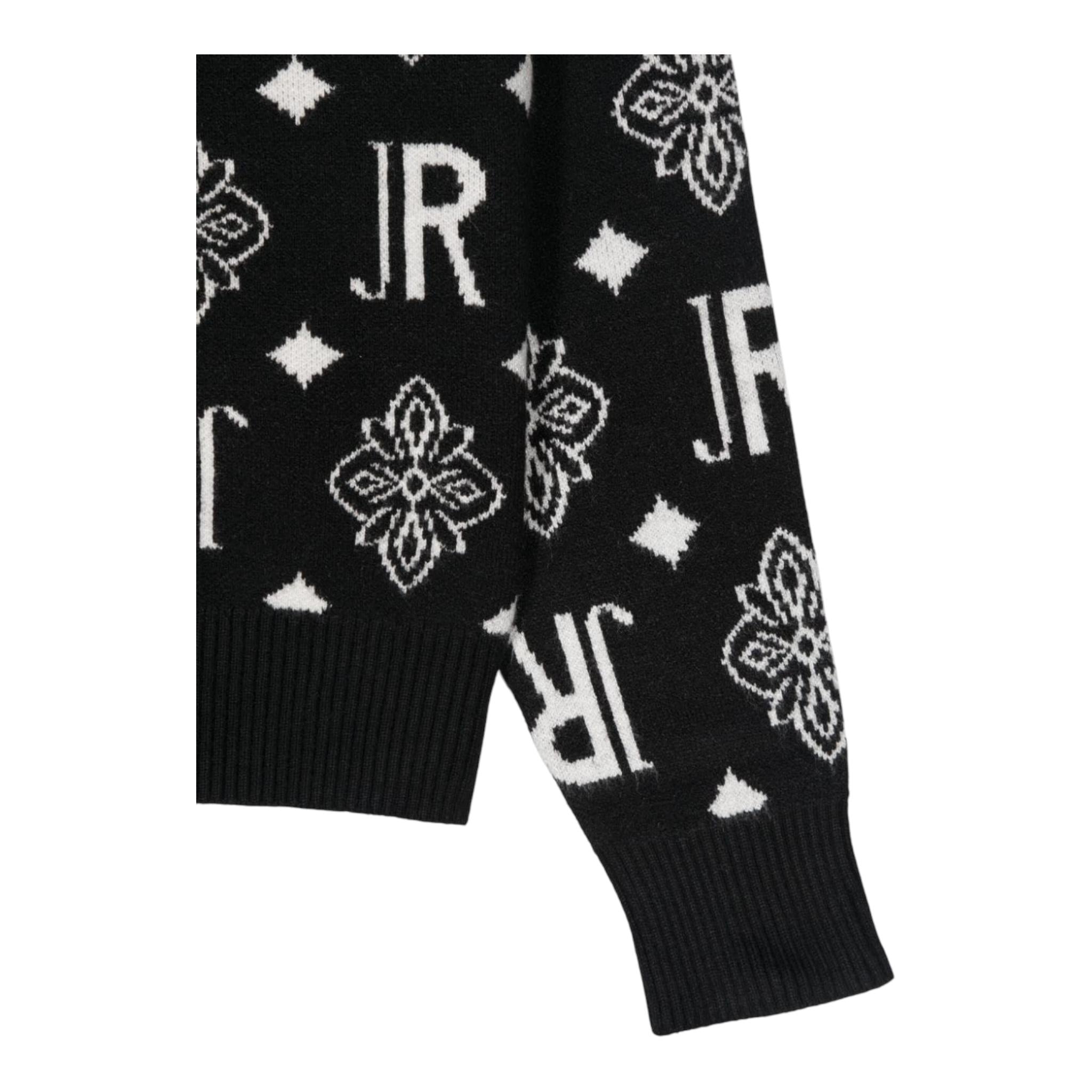 JOHN RICHMOND maglia tinta unita girocollo logata Nero per Bambino RBA24008MA NERO JOHN RICHMOND