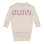 PLEASE abito manica lunga tinta unita con ricamo Beige per Bambina AB28230G66 BEIGE PLEASE