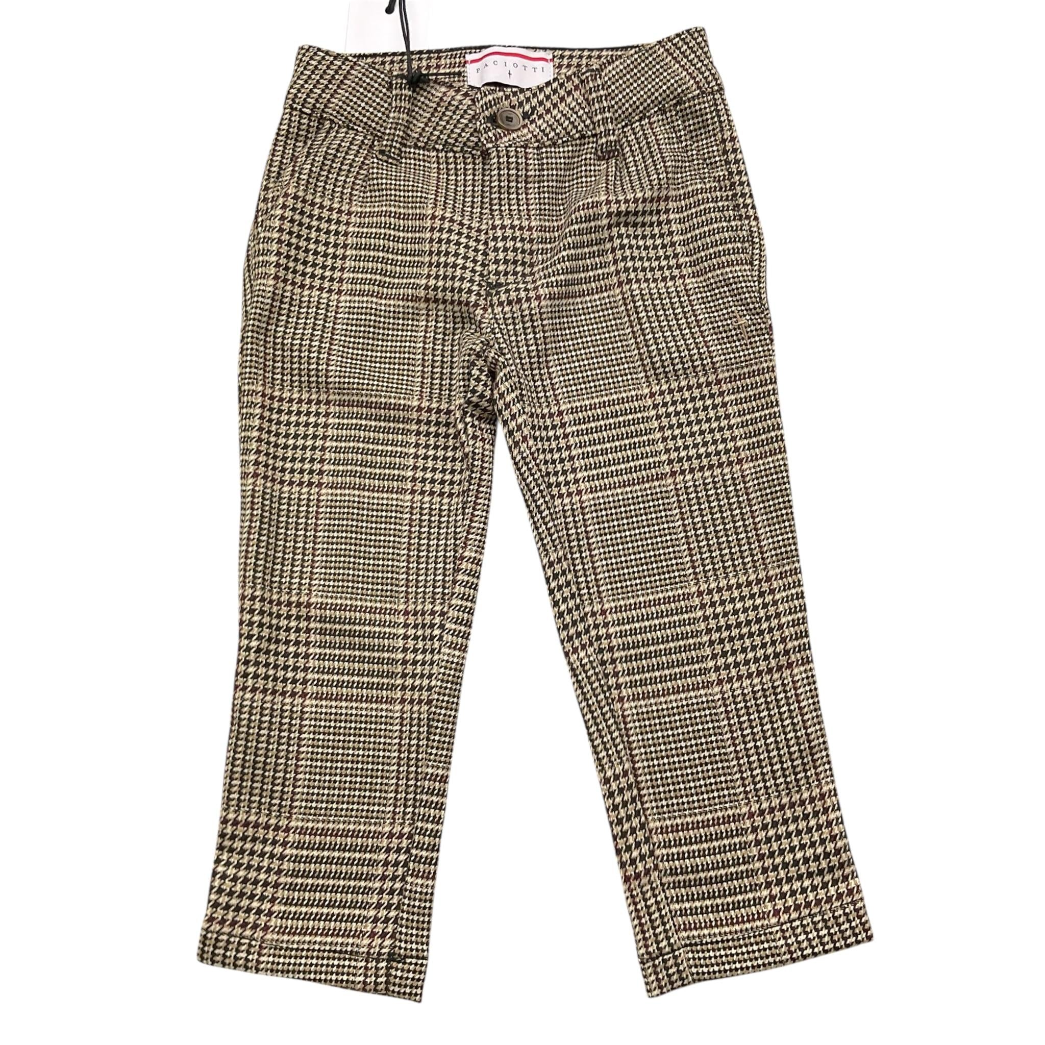CESARE PACIOTTI pantalone tinta unita con microfantasia Beige per Neonato PTP5355BX BEIGE CESARE PACIOTTI