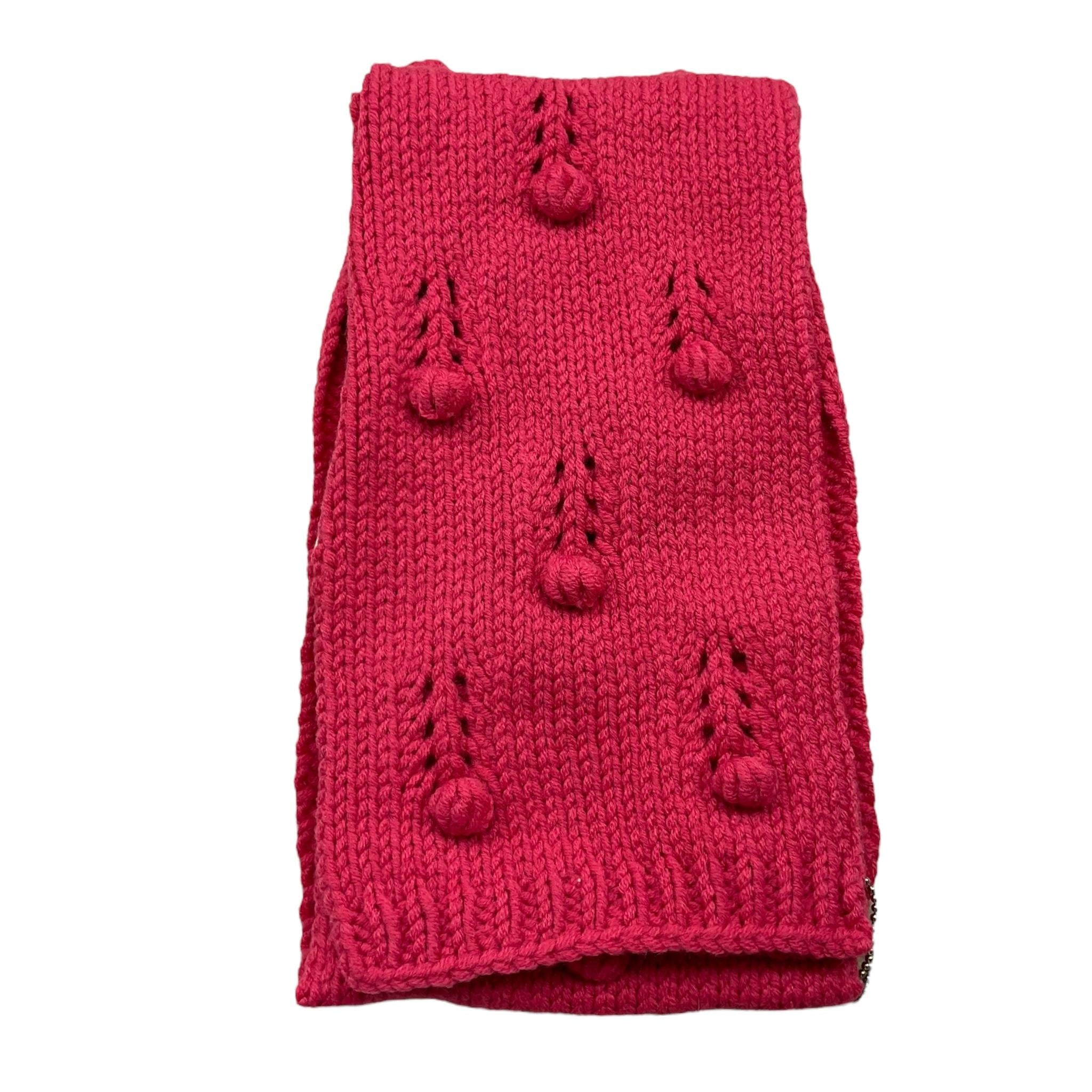 LIU JO sciarpa tinta unita con ricami Fuxia per Bambina 4DX562 FUXIA LIU JO