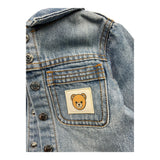 MOSCHINO giubbino in denim con cappuccio felpa Azzurro per Neonato MUA009 AZZURRO MOSCHINO