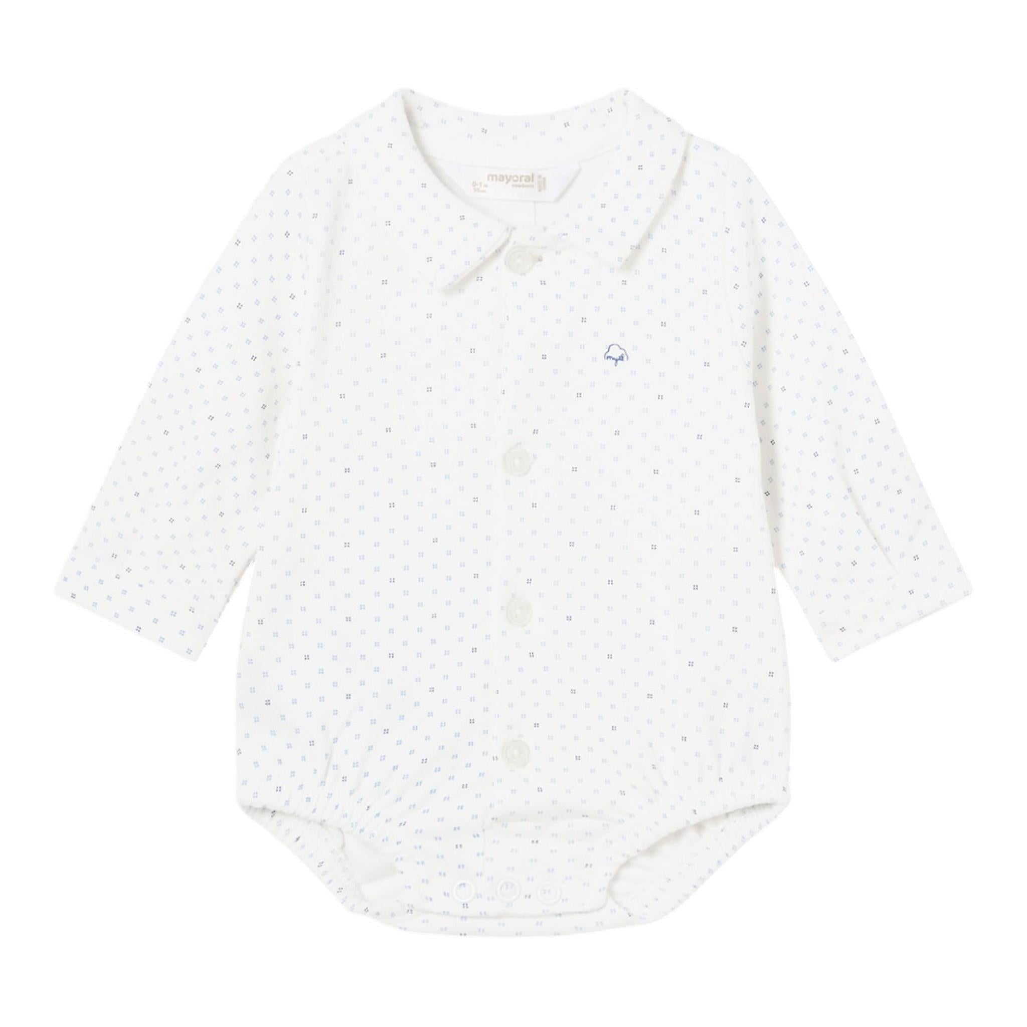 MAYORAL body camicia manica lunga tinta unita Bianco per Neonato 2797 BIANCO MAYORAL