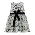 LIU JO abito giromanica tinta unita con tulle e fori Panna per Bambina KF4103X PANNA LIU JO