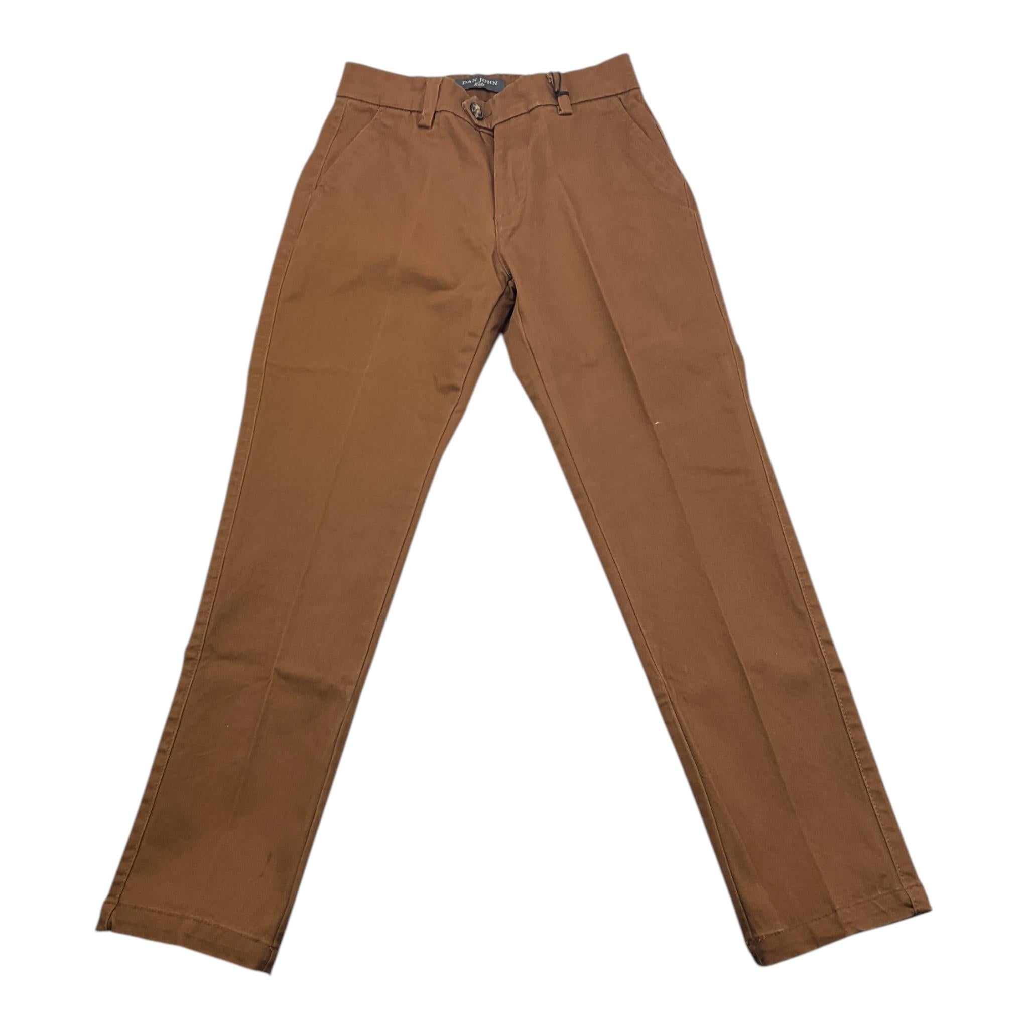 DAN JOHN pantalone tinta unita con girovita regolabile Marrone per Bambino PTD5303J MARRONE DAN JOHN