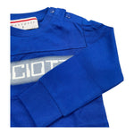 CESARE PACIOTTI shirt girocollo tinta unita con stampa Cobalto per Neonato TSP5301B COBALTO CESARE PACIOTTI