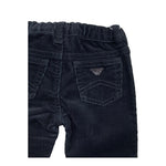 EMPORIO ARMANI pantalone tinta unita in velluto Blu per Neonato 6KHJ02 BLU EMPORIO ARMANI