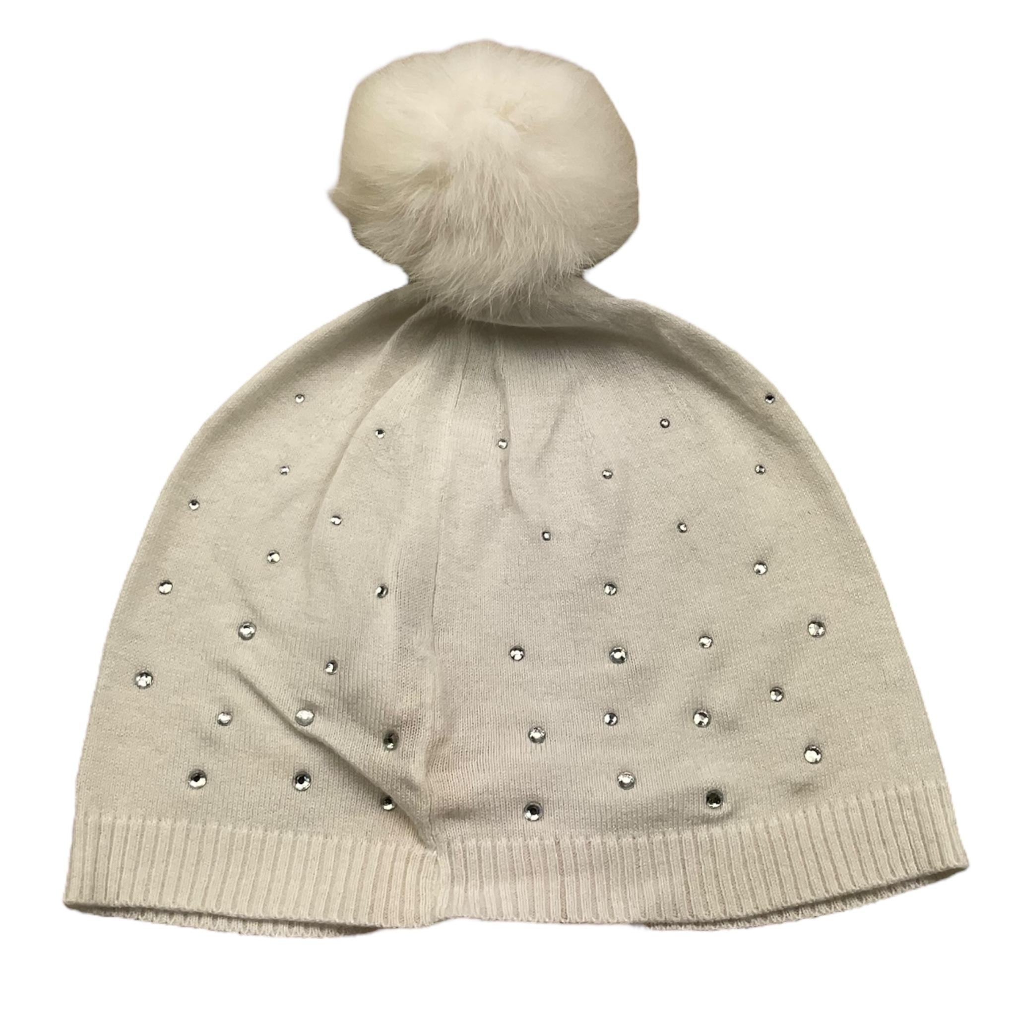 LIU JO cappello tinta unita con brillantini Panna per Bambina K67009 PANNA LIU JO