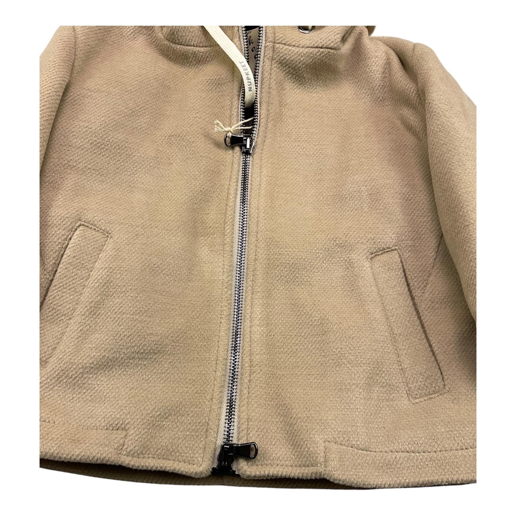 NUPKEET cappotto tinta unita con cappuccio Beige per Bambino 34NK588J BEIGE NUPKEET