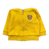 MOSCHINO felpa tinta unita con zip e cappuccio Giallo per Neonato MUF061 GIALLO MOSCHINO