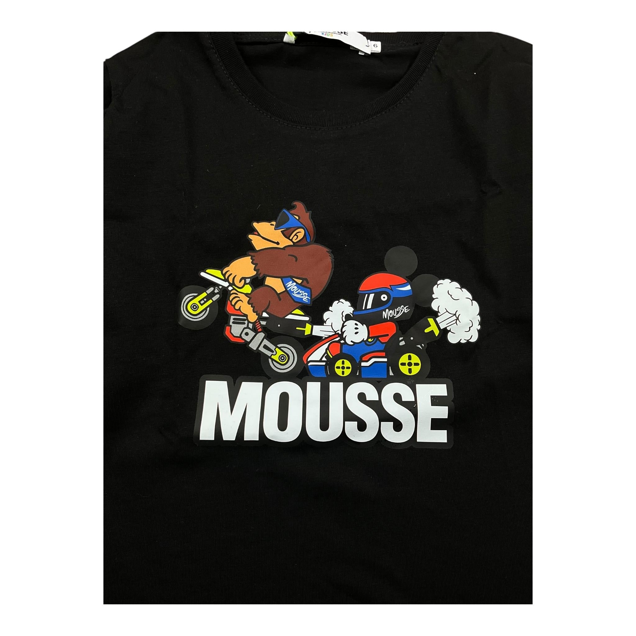 MOUSSE shirt girocollo tinta unita con stampa Bianco per Bambino HKTL370WJ BIANCO MOUSSE