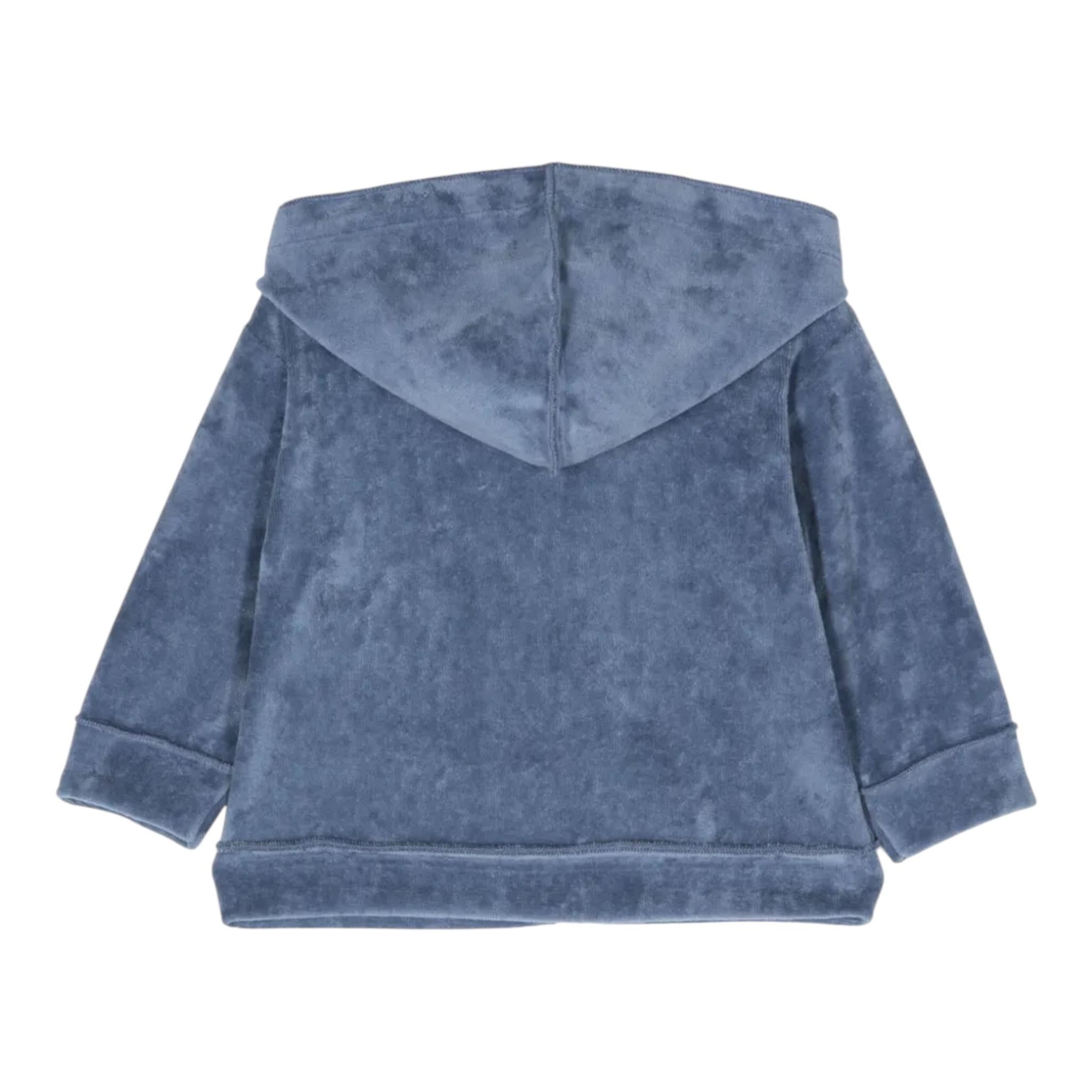 TEDDY E MINOU felpa con zip e cappuccio tinta unita Blu per Neonato I24GD013M0137 BLU TEDDY E MINOU