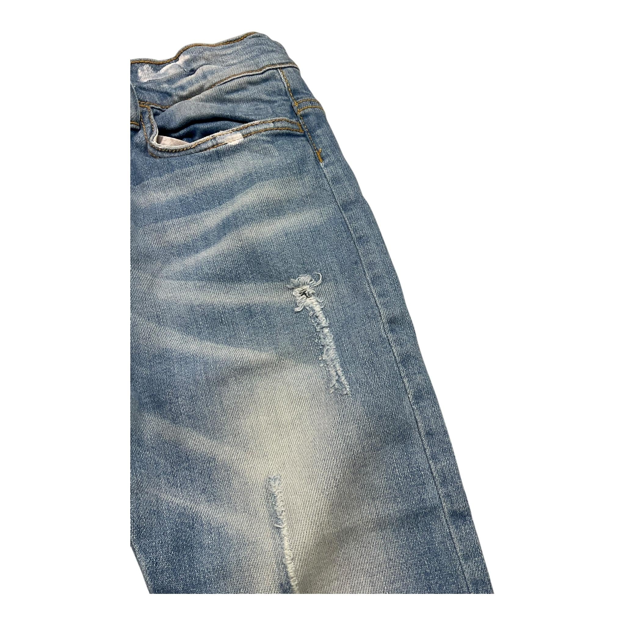AK47 jeans tinta unita con girovita regolabile Azzurro per Bambino LAVM AZZURRO AK47