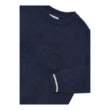 MAYORAL maglia tinta unita girocollo con stampa in rilievo Blu per Bambino 4341 BLU MAYORAL