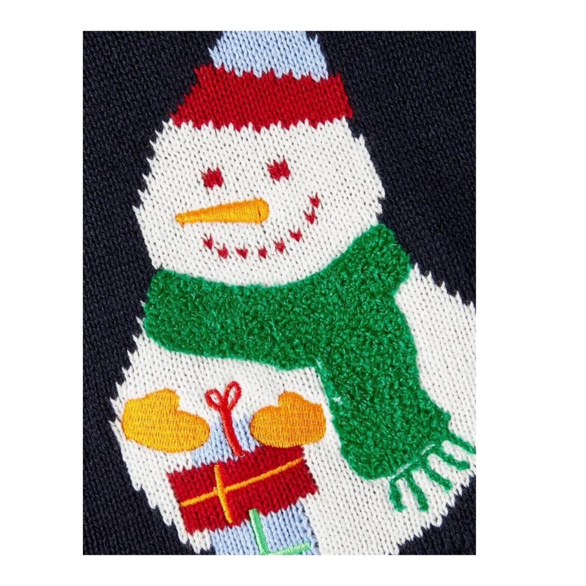 NAME IT maglia girocollo tinta unita con stampa pupazzo di neve Nero per Neonato 13209844 NERO NAME IT