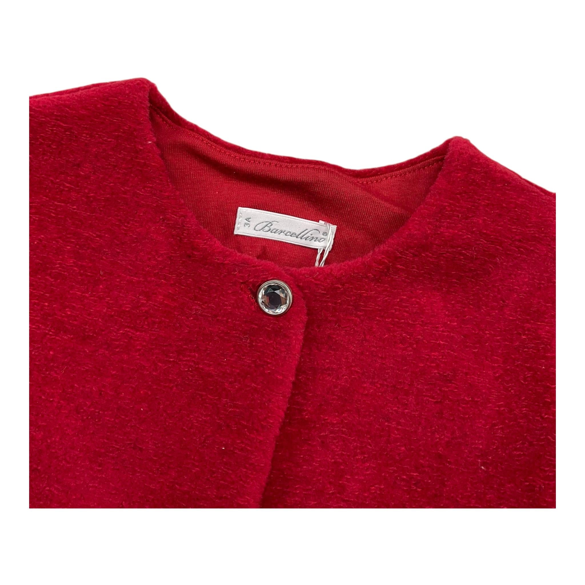 BARCELLINO coprispalle tinta unita Rosso per Neonata 115713 ROSSO BARCELLINO