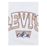 LEVI'S shirt girocollo tinta unita con stampa logo Bianco per Bambino 9EL440 BIANCO LEVI'S