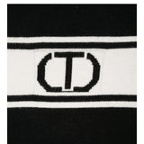 TWINSET maglia girocollo tinta unita con frange Nero per Bambina 242GJ3163XX NERO TWINSET