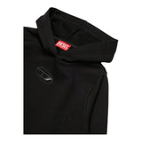 DIESEL felpa tinta unita con cappuccio Nero per Bambino J02014 NERO DIESEL