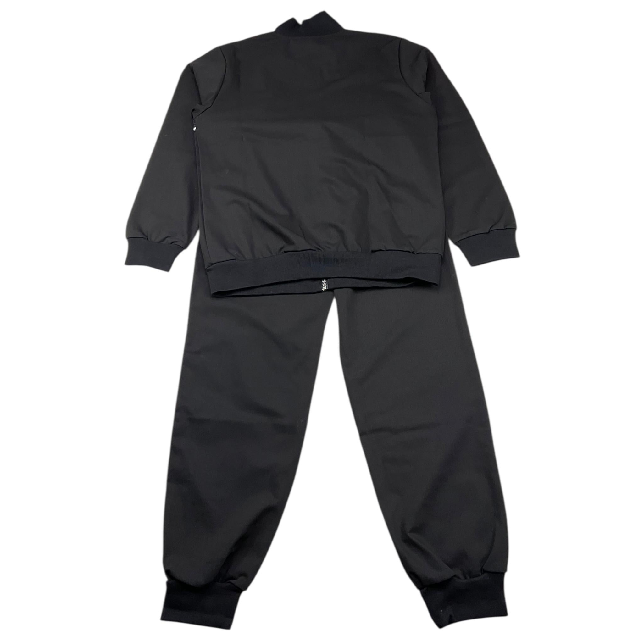 MAISON 9 PARIS completo 2 pezzi felpa con zip-pantalone tinta unita Nero per Bambino F70060 NERO MAISON 9 PARIS