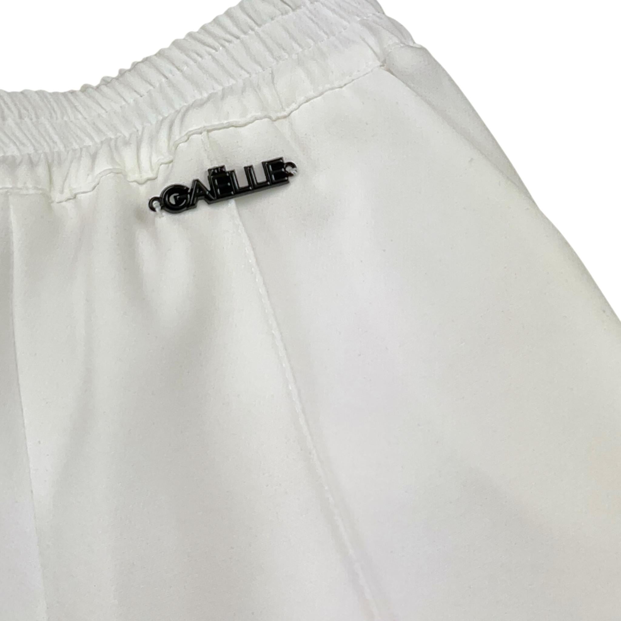 GAELLE pantalone tinta unita con elastico in vita e profili in contrasto Bianco per Bambina 2742P00425 BIANCO GAELLE