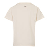 DOU DOU t-shirt girocollo tinta unita cn stampa in contrasto Panna per Bambino DV8P41 PANNA DOU DOU