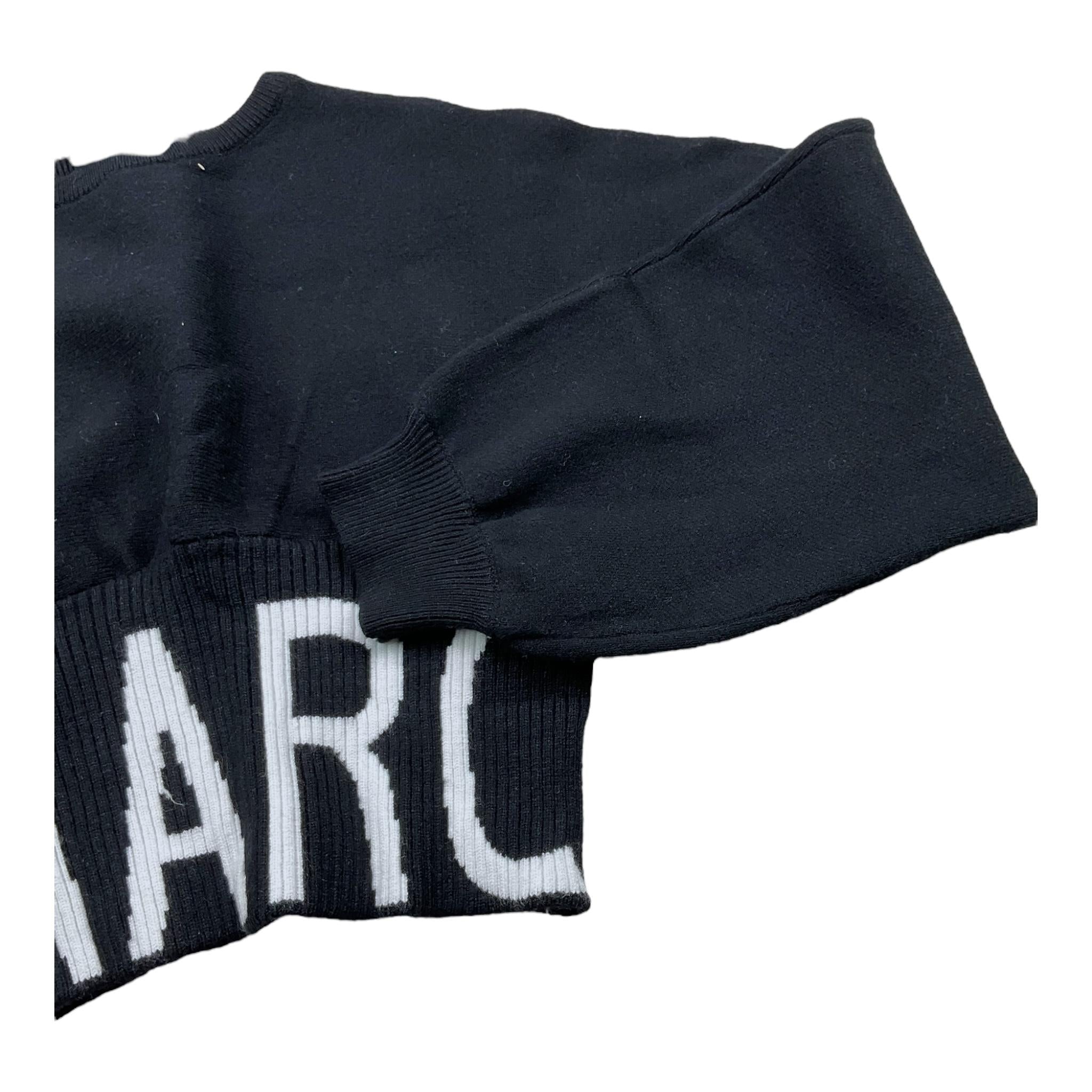 MARC ELLIS maglia crop tinta unita con logo Nero per Bambina JMJSW00171X NERO MARC ELLIS