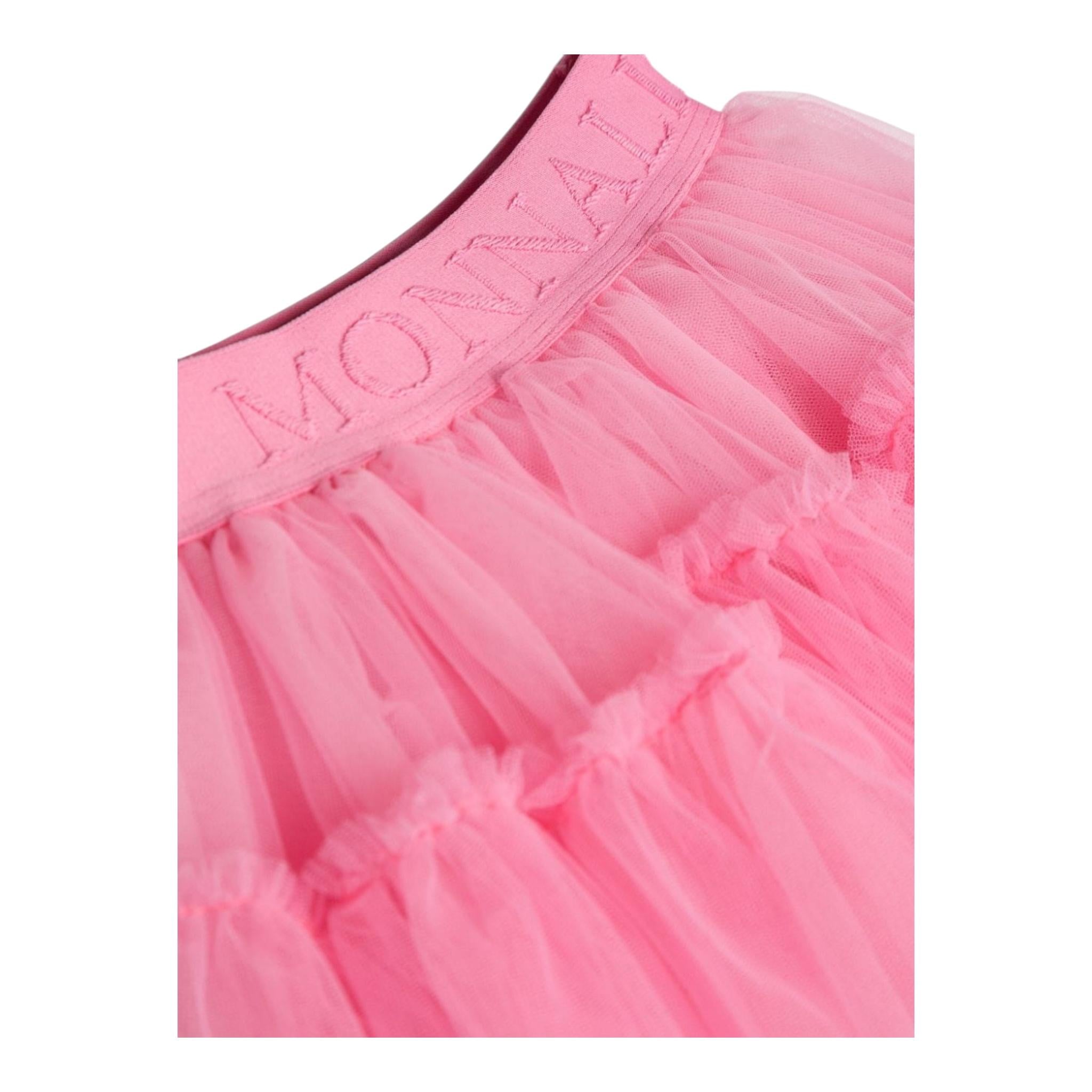 MONNALISA gonna tinta unita con tulle Fuxia per Neonata 37DGON FUXIA MONNALISA