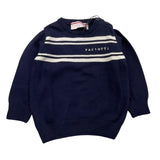 CESARE PACIOTTI maglia girocollo tinta unita con logo Blu per Neonato MGP5355BN BLU CESARE PACIOTTI